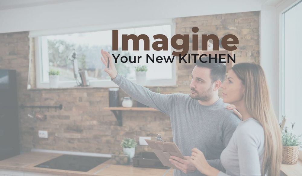 A couple reimagining their new kitchen