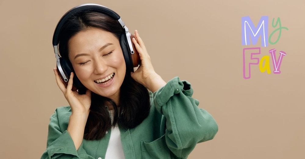 Woman listening to her FAV music