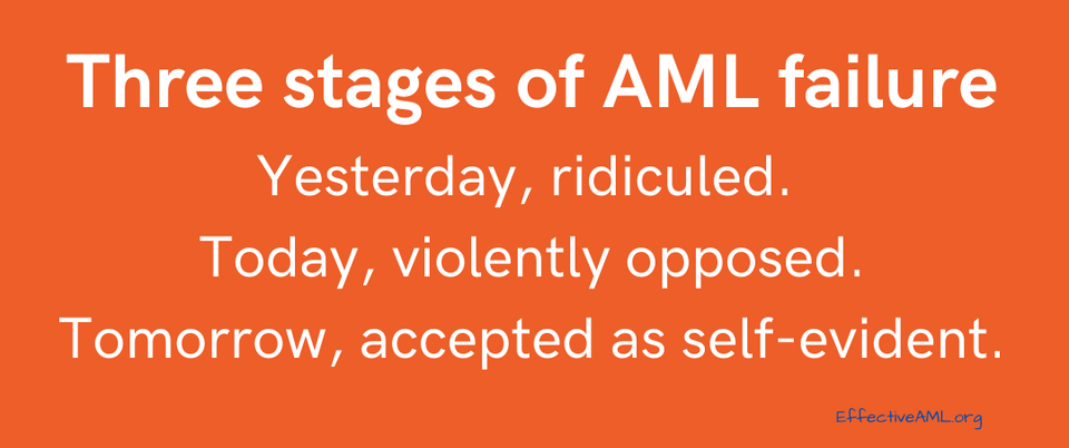 The three stages of AML failure