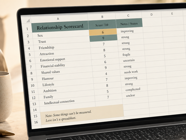 Love Is Not an Excel Sheet