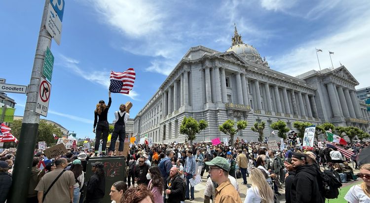 "No Kings" Protest in SF Turned Out & Tuned In