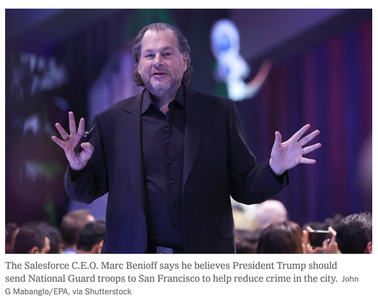 Thoughts on Benioff’s “Musk Moment” and Why He’s a Civically and Intellectually Lazy, Hypocritical Piece of Shit