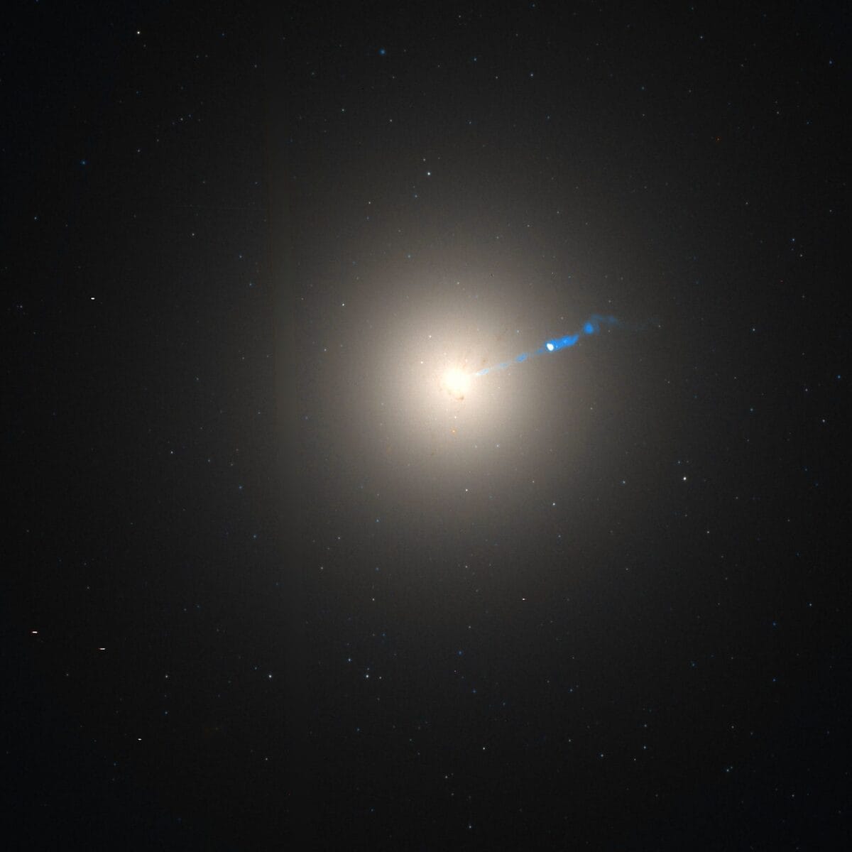 Elliptical galaxy Messier 87, a giant sphere of old stars