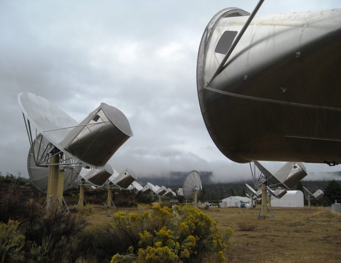 The Allen Telescope Array scanning the sky for signals related to the Fermi paradox