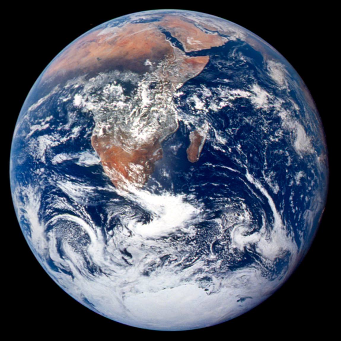 Earth from space, the one world we know has passed every Great Filter step so far