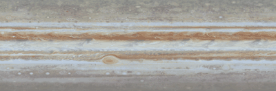 Animated view of Jupiter's violent storms and cloud motion