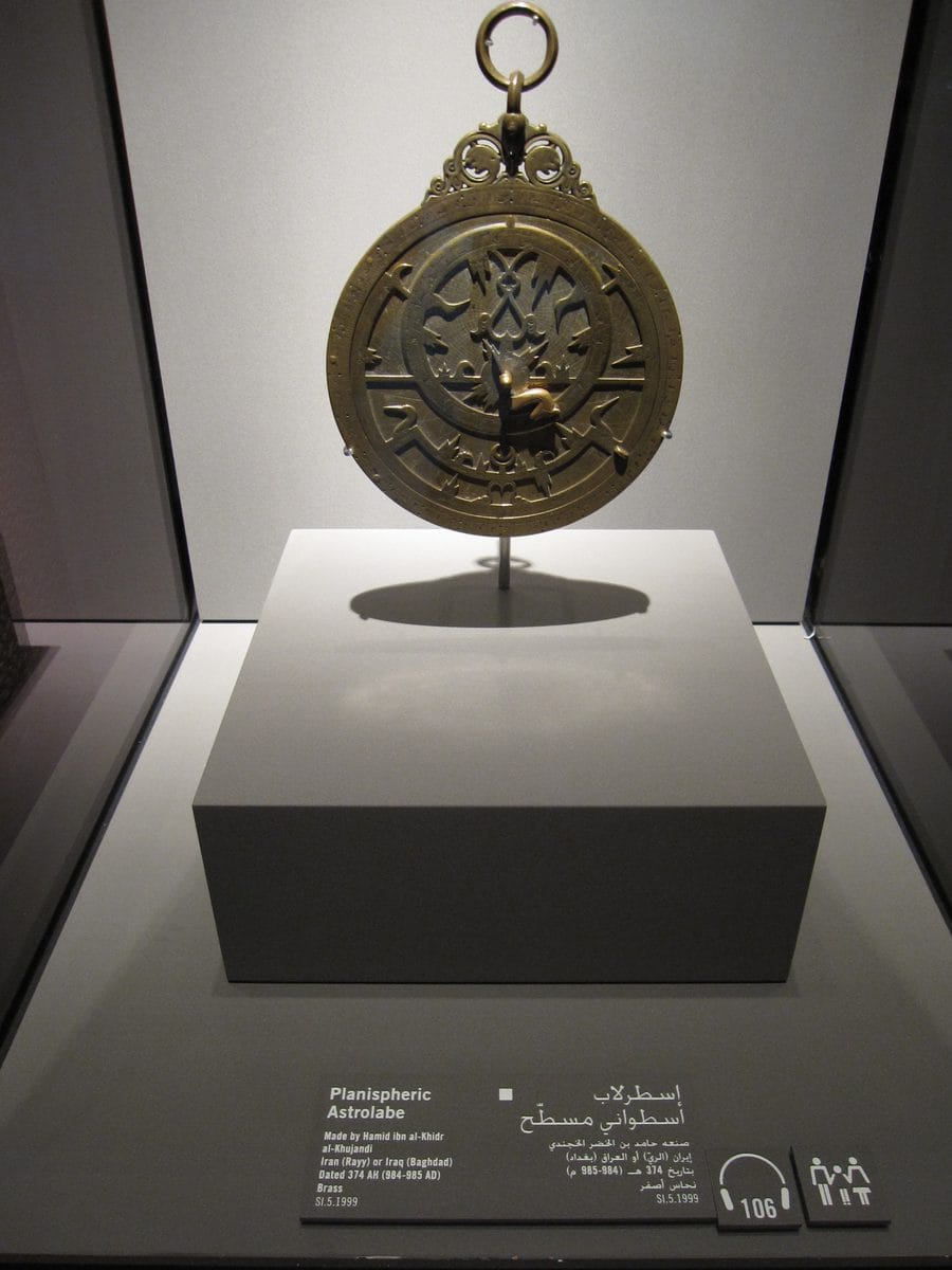 Brass planispheric astrolabe made in Iran in 984 CE
