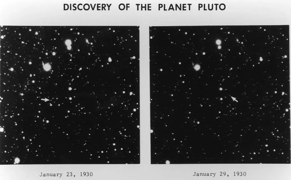 The 1930 discovery plates that revealed Pluto's motion