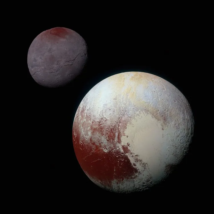 Charon, Pluto’s largest moon, imaged by New Horizons
