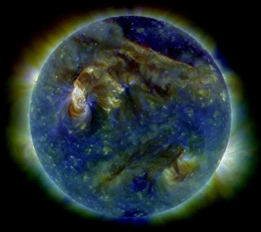 The Sun photographed in ultraviolet light