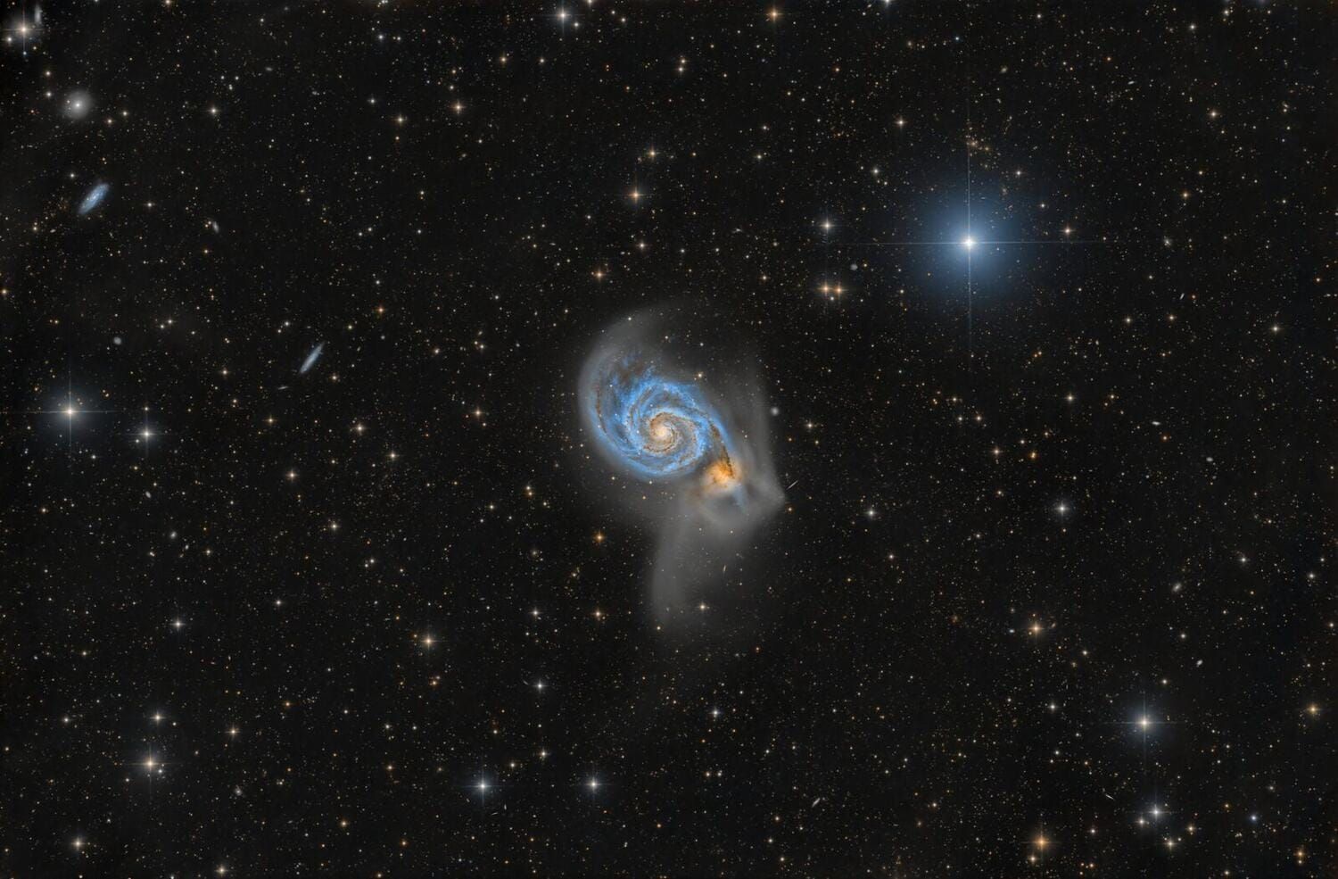 MEssier 51 galaxy