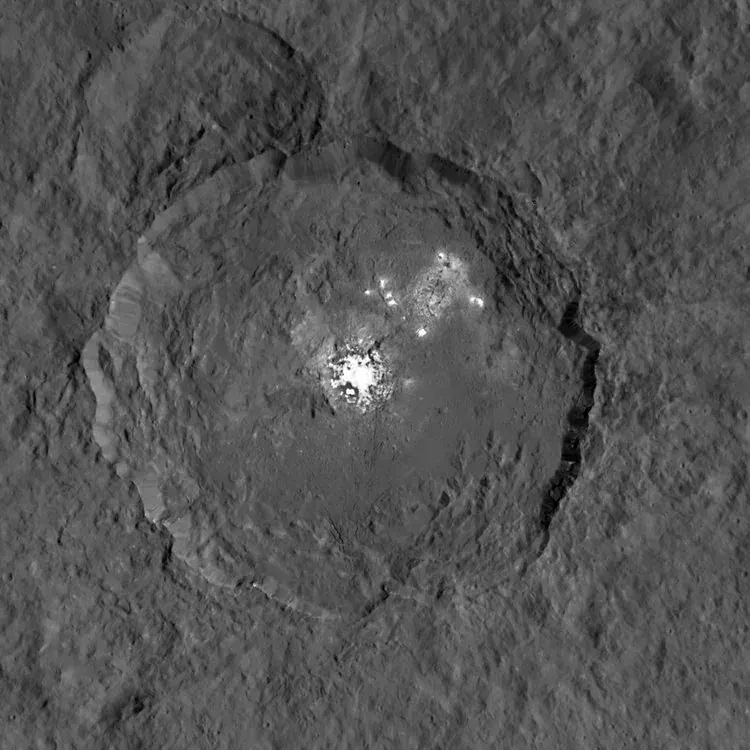 Ceres, the largest object in the asteroid belt, imaged by NASA Dawn