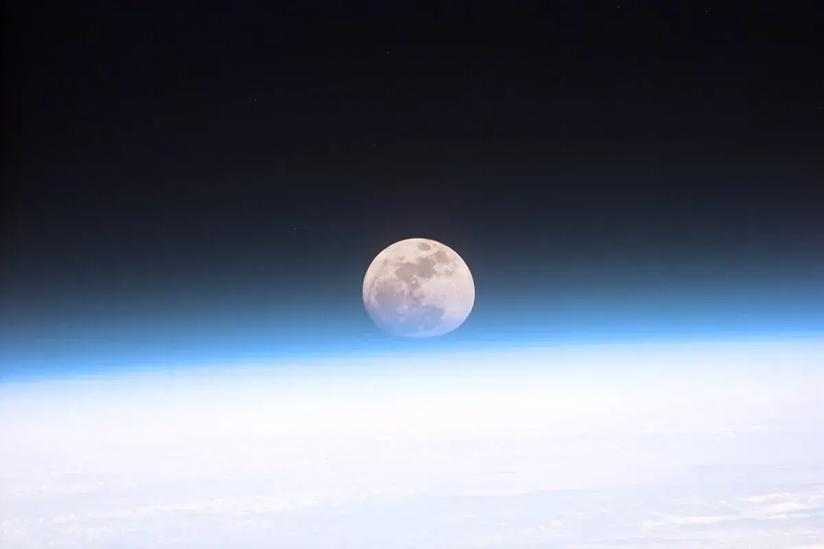 The full Moon showing its craters and dark maria
