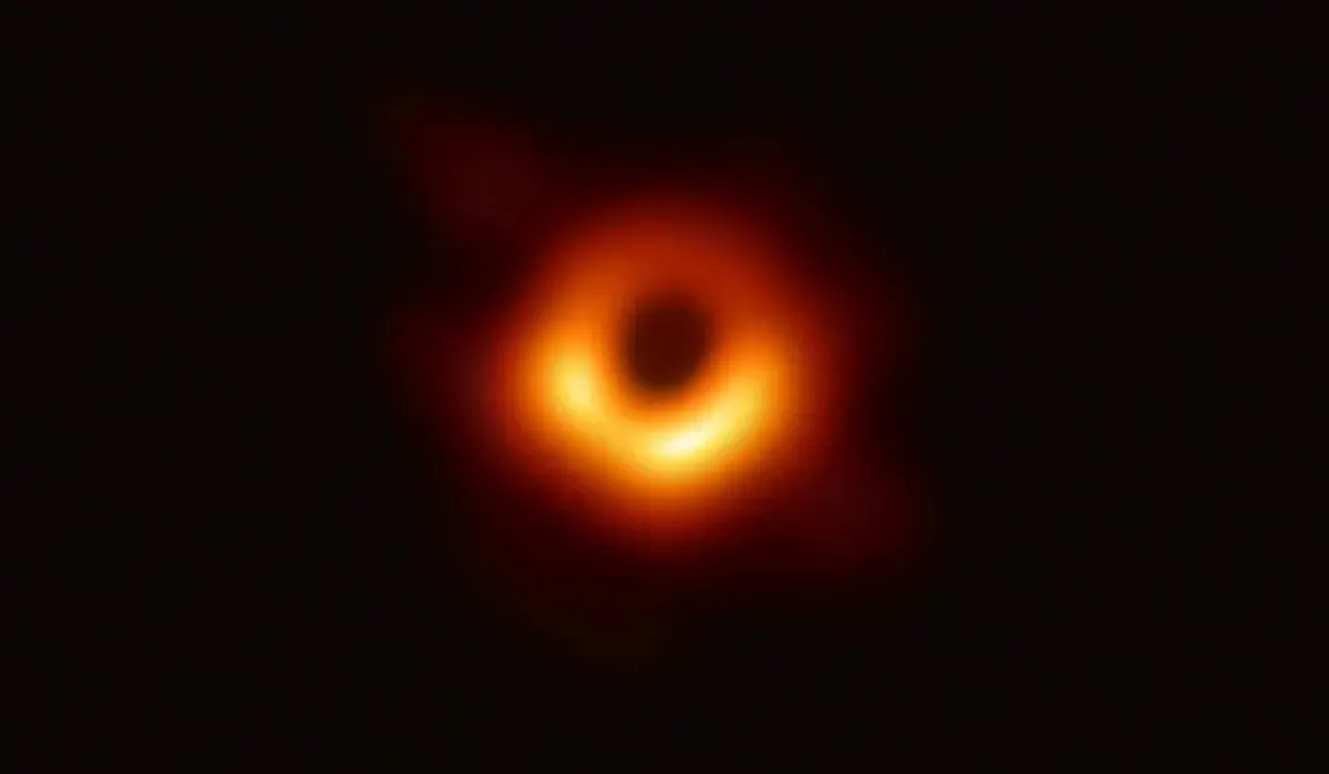 Radio astronomy produced this Event Horizon Telescope image of the supermassive black hole in galaxy M87