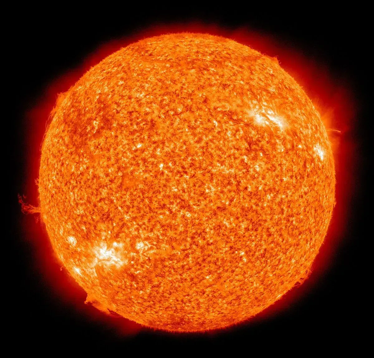The Sun imaged in extreme ultraviolet by NASA's Solar Dynamics Observatory
