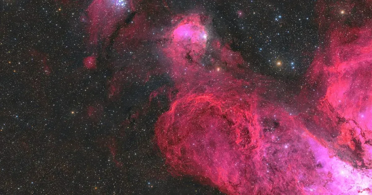 What is a nebula — NGC 3324 emission nebula imaged in narrowband from Deepsky Chile