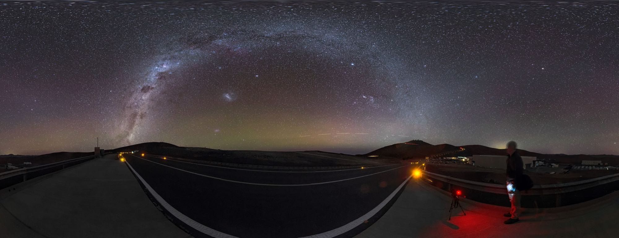 The Milky Way arching over ESO's Paranal Observatory in Chile's Atacama Desert