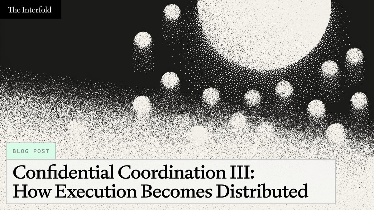 Confidential Coordination III: How Execution Becomes Distributed