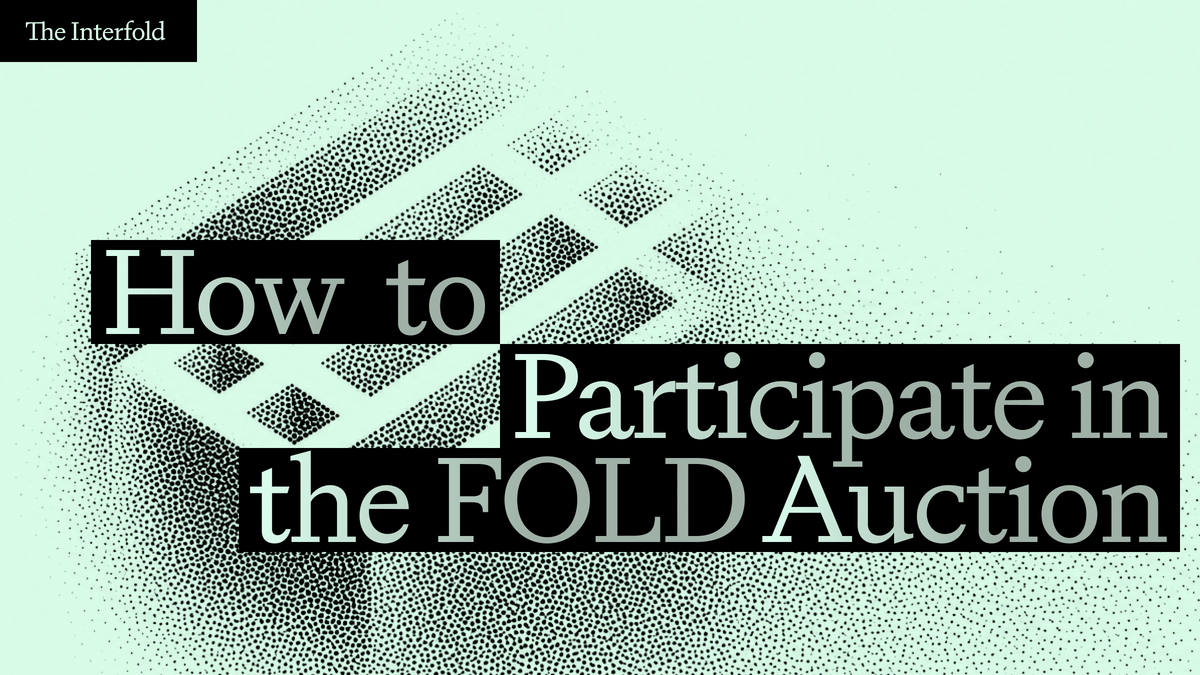 How to Participate in the FOLD Auction