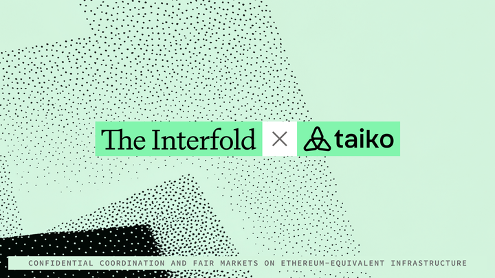 Taiko × The Interfold: Confidential Coordination for Governance and Markets
