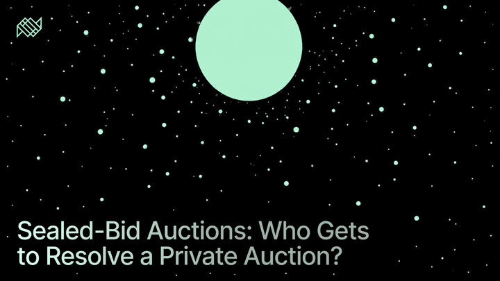 Sealed-Bid Auctions: Who Gets to Resolve a Private Auction?