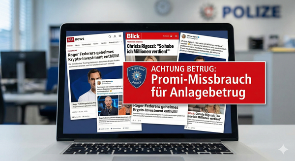 Promis werben für Bitcoin? Der Krypto Anlagebetrug mit Christa Rigozzi, Roger Federer & KI Deepfakes einfach erklärt