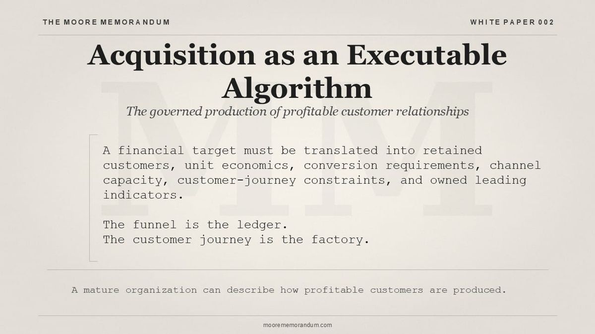 The Moore Memorandum — White Paper 002