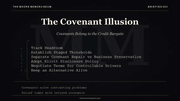 The Moore Memorandum — Briefing 003