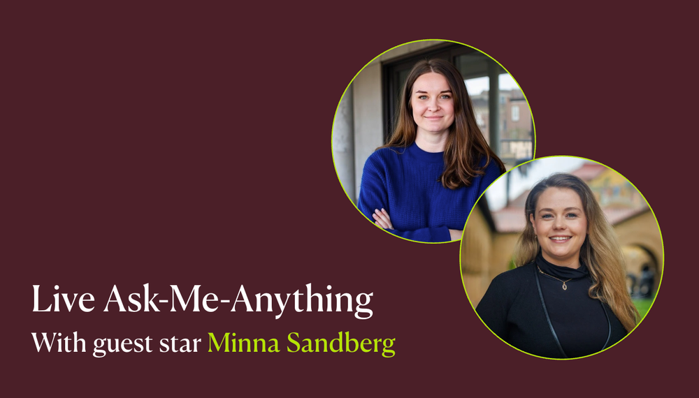 📺 Live ask-me-anything with Minna Sandberg