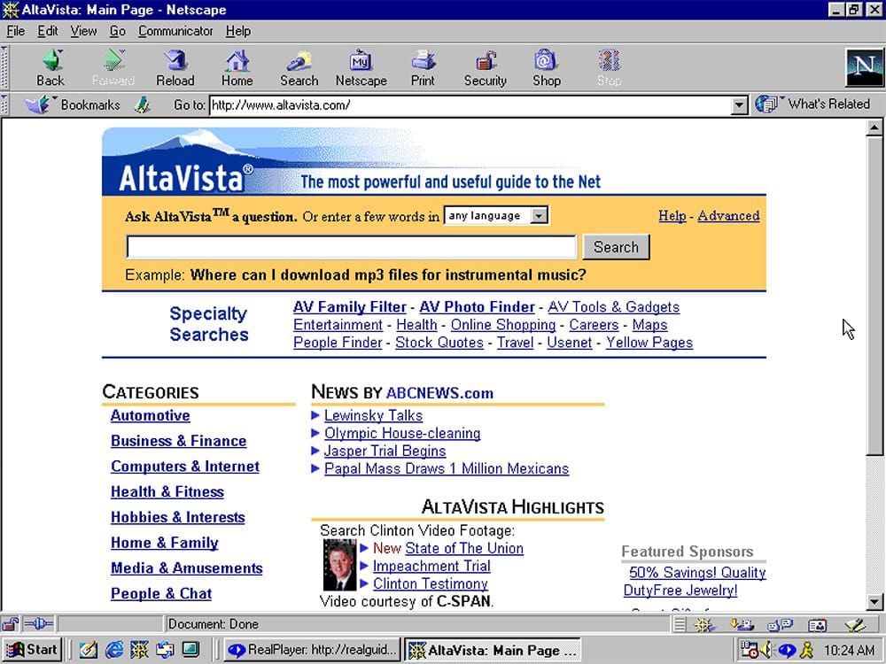 AltaVista: The Life-Changing Website Post feature image