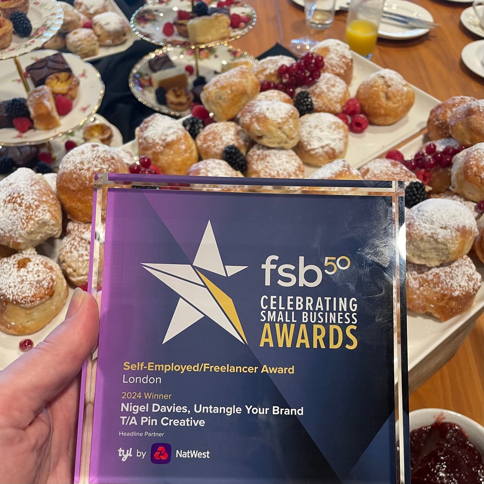 Winner; best self-employed business award, 2024 Post image