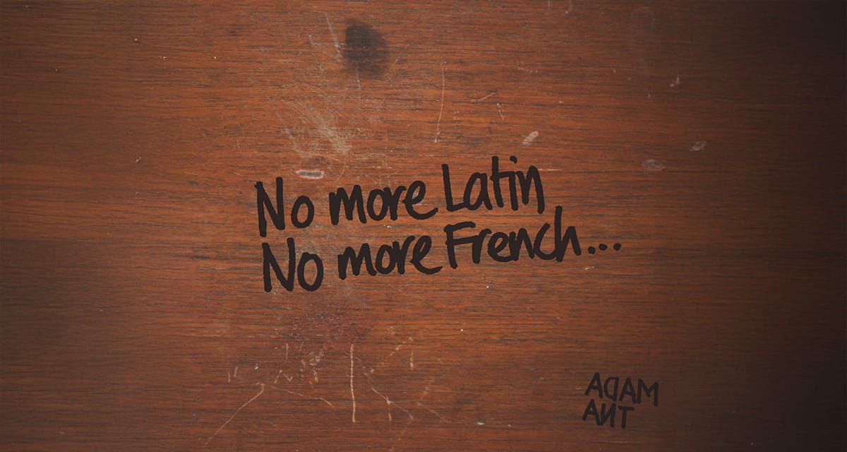 No more Latin. No more French. Post image