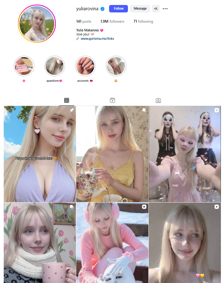 Yulia Rovina Instagram