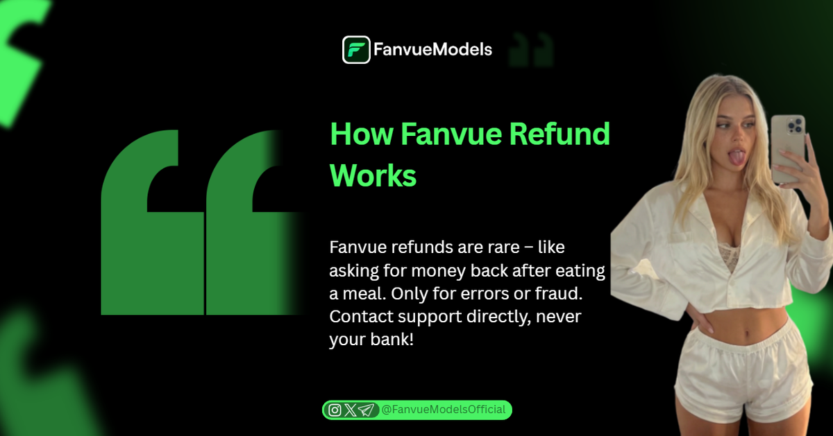 How Fanvue Refund Works