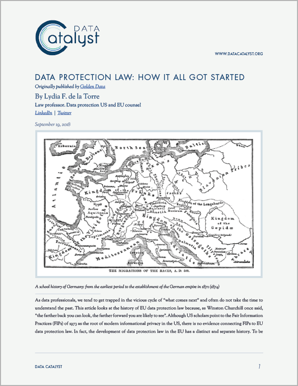 Data Protection Law: How It All Got Started