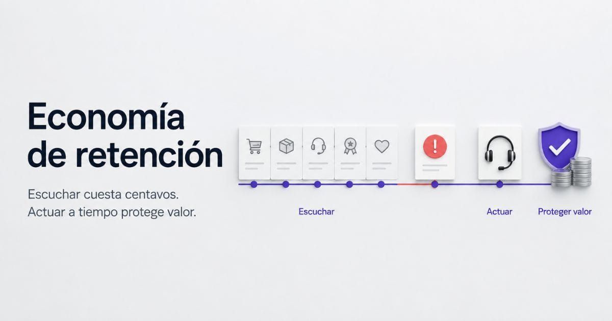 La economía de retención: escuchar cuesta centavos, perder un cliente no