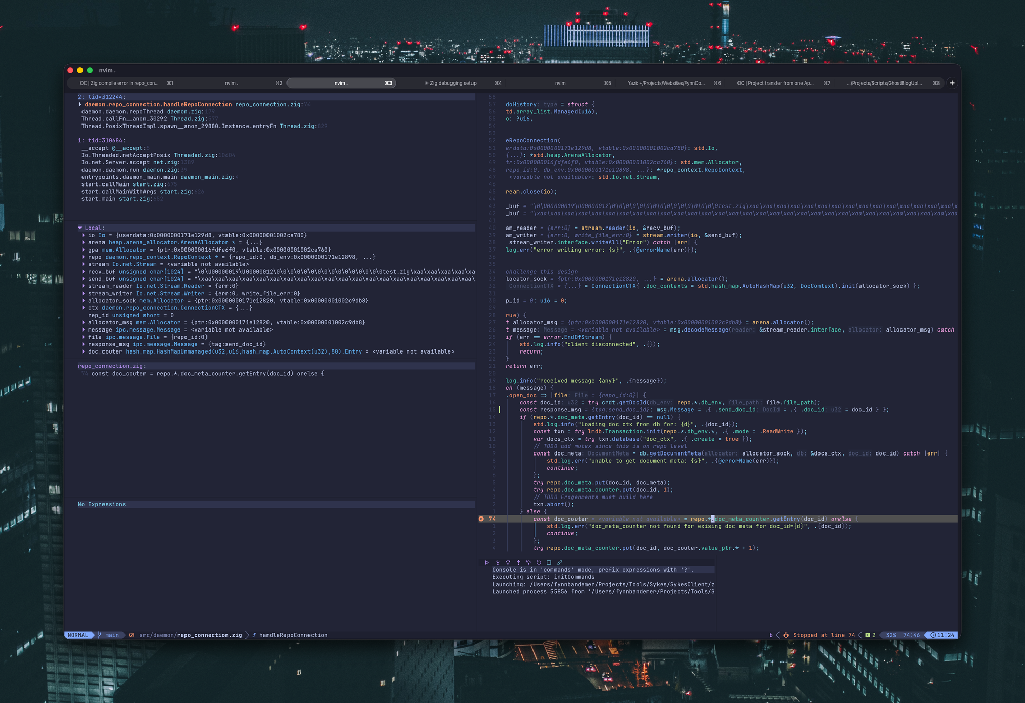 Debugging Zig in Neovim with nvim-dap + codelldb