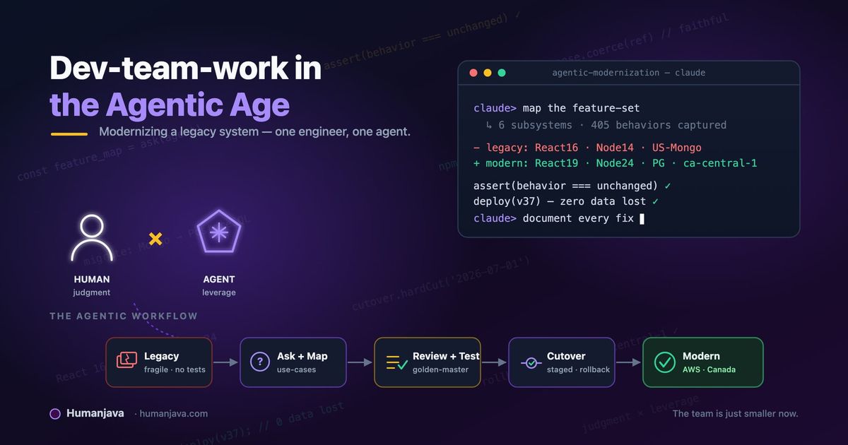 Dev-team-work in the Agentic Age