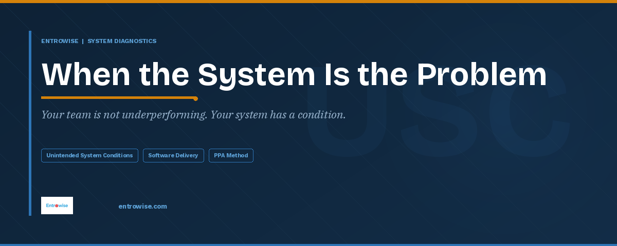 When the System Is the Problem: Understanding Unintended System Conditions in Software Delivery