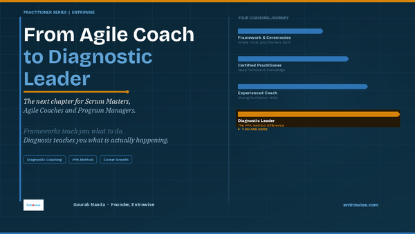 FROM AGILE COACH TO DIAGNOSTIC LEADER: THE NEXT CHAPTER IN YOUR PRACTICE