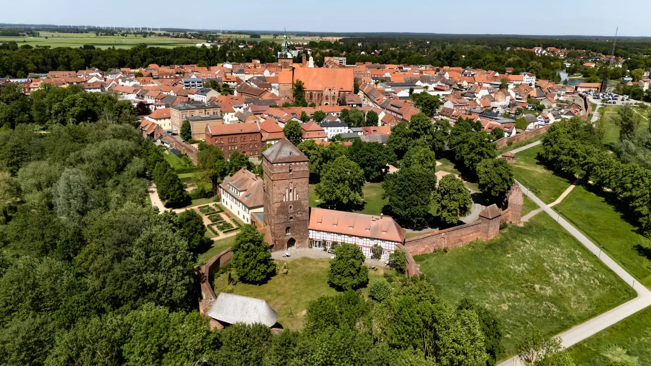 Panoramabild über Wittstock/Dosse. Credit: IMAGO/Emmanuele Contini 