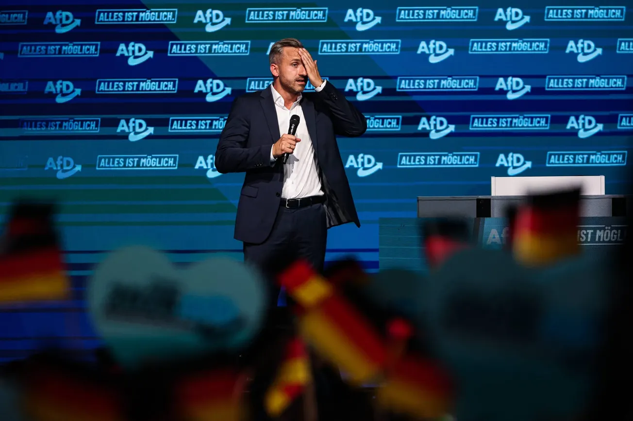 Der AfD-Spitzenkandidat zur Landtagswahl in Sachsen-Anhalt, Ulrich Siegmund. Credit: IMAGO/Christian Schroedter