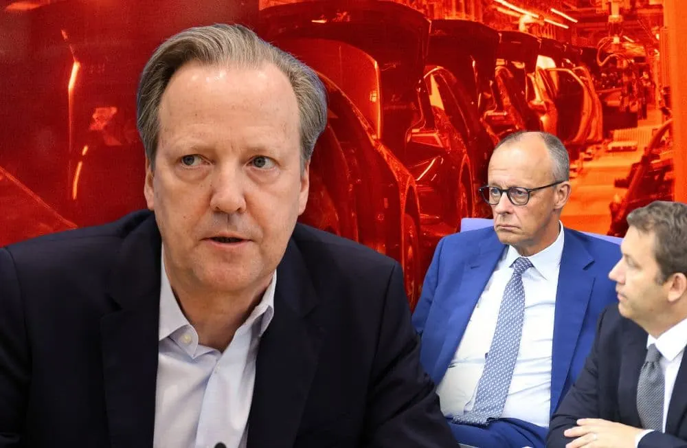 Der Ökonom Tom Krebs, Kanzler Friedrich Merz und Finanzminister Lars Klingbeil. 