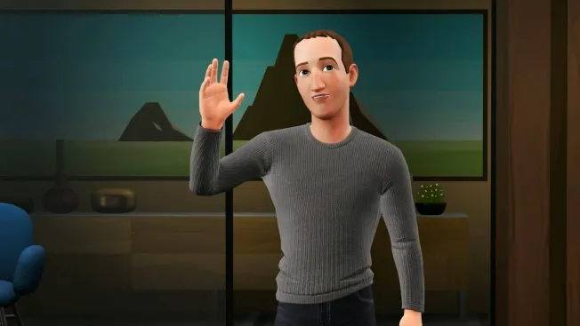 Meta-CEO Mark Zuckerberg als animierter Charakter im »Metaverse«. Credit: IMAGO/Cover-Images