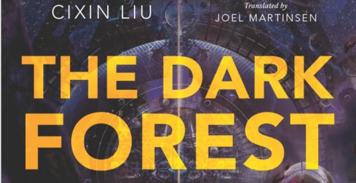Hard-cover novel cover showing title, authors name (Cixin Liu) and translator (Joel Martinsen)