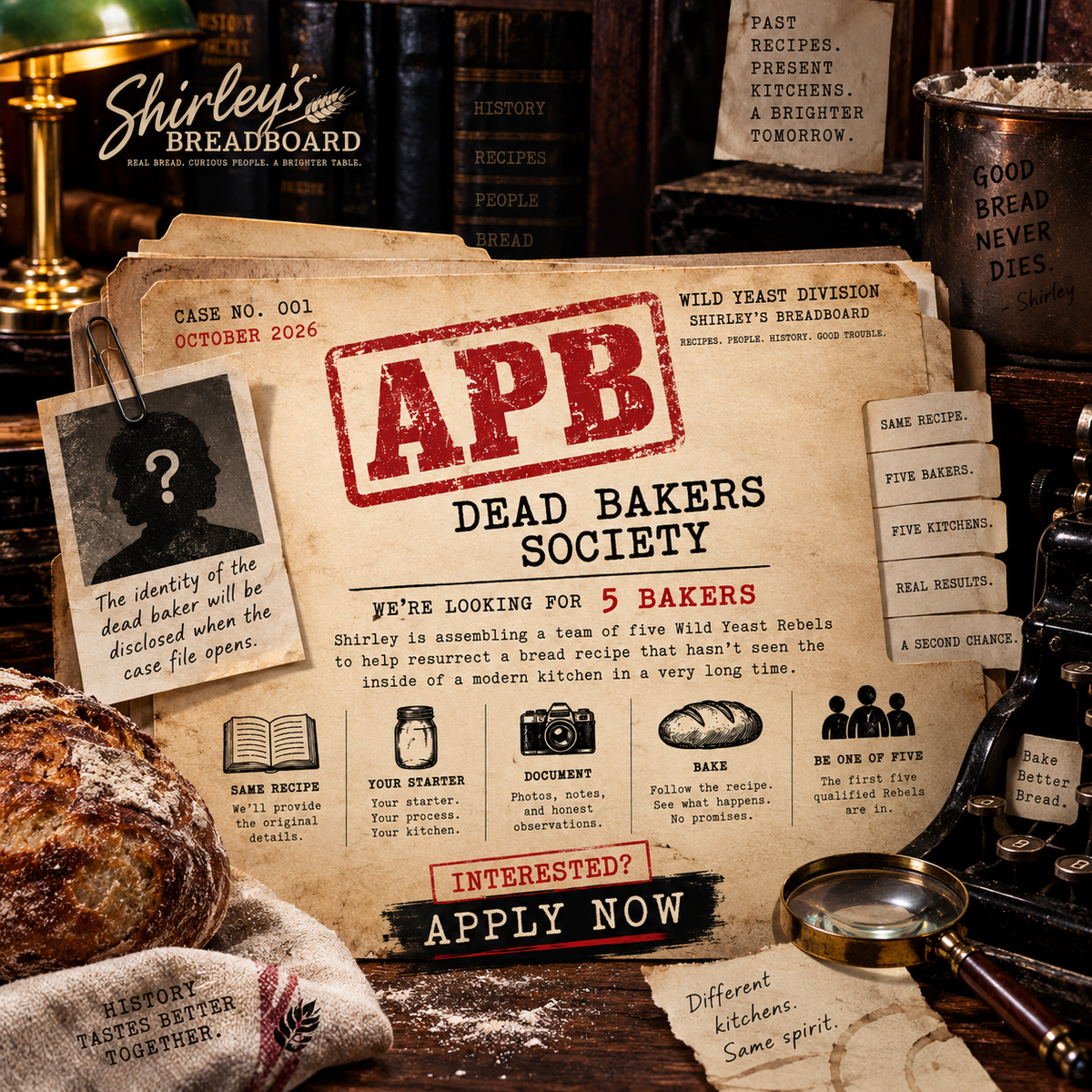 Dead Bakers Society: Case 001