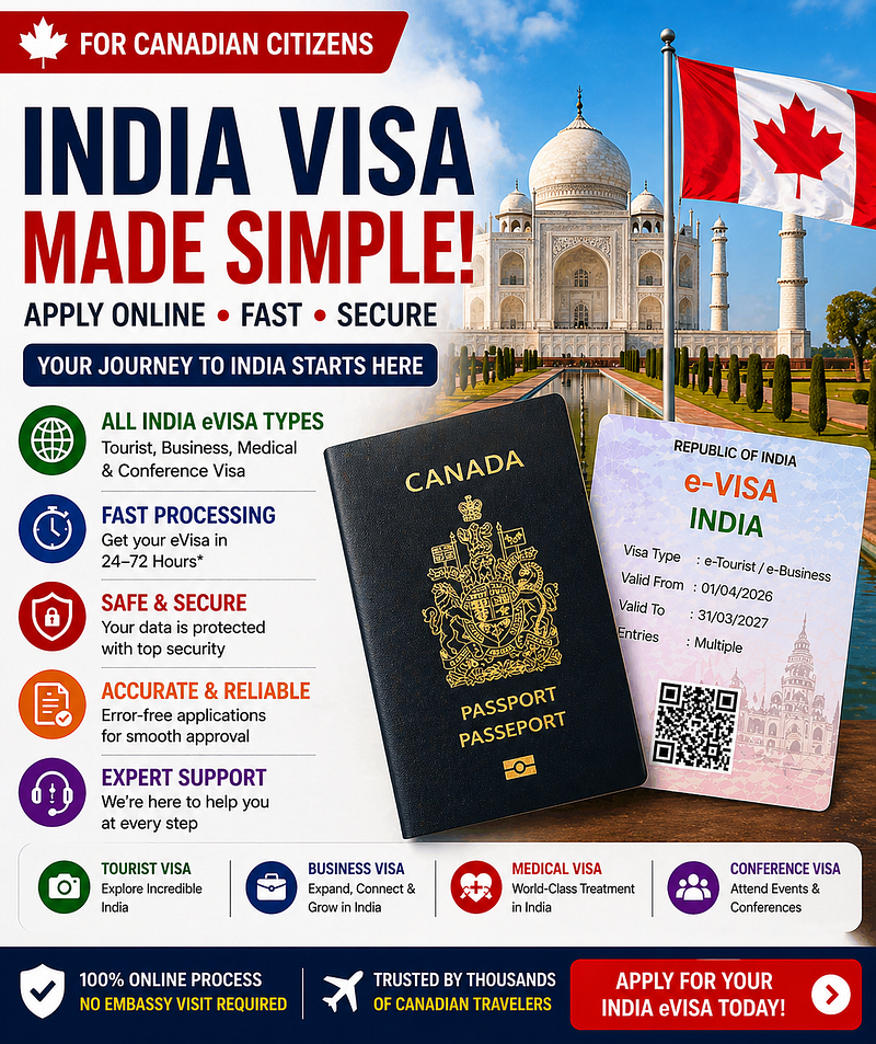 🇨🇦 India Visa for Canadian Citizens | Choose the Right eVisa 🇮🇳