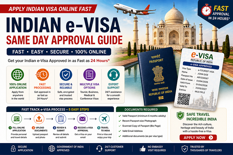 ⚡ Apply Indian Visa Online Fast: Instant eVisa Approval for Urgent Travel 🇮🇳