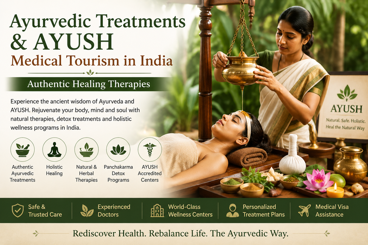 Ayurvedic Treatments & AYUSH Medical Tourism in India | Authentic Healing Therapies