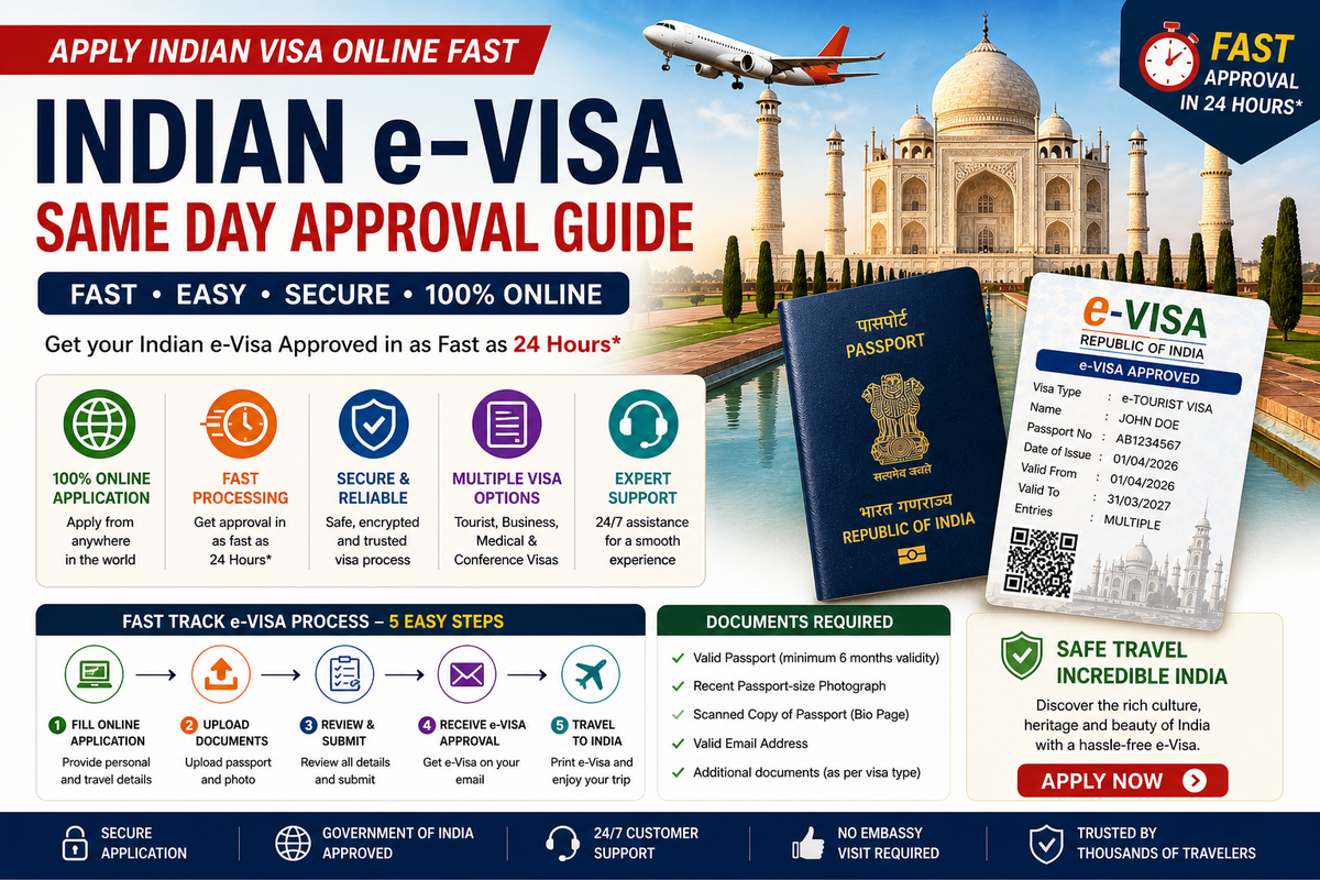 ⚡ Apply Indian Visa Online Fast: Instant eVisa Approval for Urgent Travel 🇮🇳